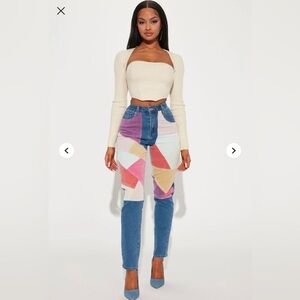 Fashion Nova Sweet And Precious Sweater Shrug Set - Oatmeal M